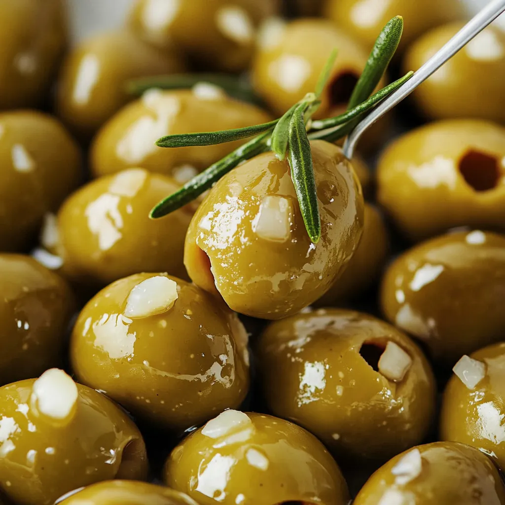 Tasty cheese-stuffed olives, an easy snack for parties or gatherings.